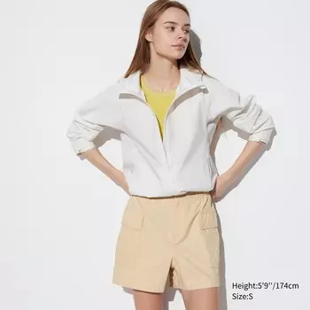 Шорты-карго женские Uniqlo легкие, бежевый