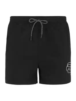 Шорты Karl Lagerfeld Board Shorts Ikonik 2.0, черный