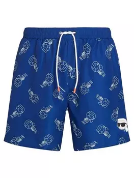 Шорты Karl Lagerfeld Board Shorts, синий