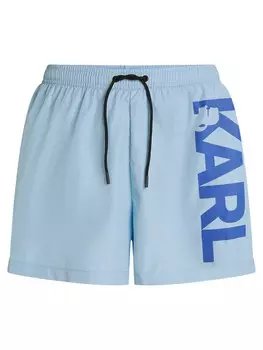 Шорты Karl Lagerfeld, цвет Blue/Pastel blue