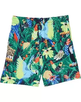 Шорты Kenzo Jungle Print Shorts, темно-синий