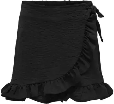 Шорты KIDS ONLY "KOGMETTE WRAP SKORT WVN NOOS", черный