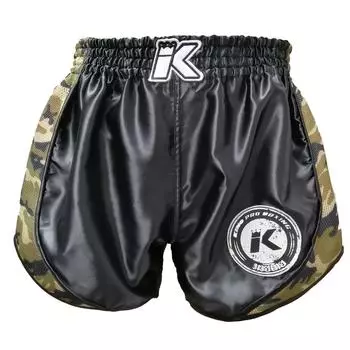 Шорты King Pro Shorts Retro Mesh 3, черный / камуфляжный / коричневый