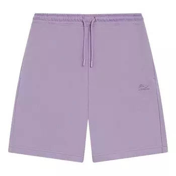 Шорты китайские цветные вышитые логотипы шорты Li-Ning, фиолетовый