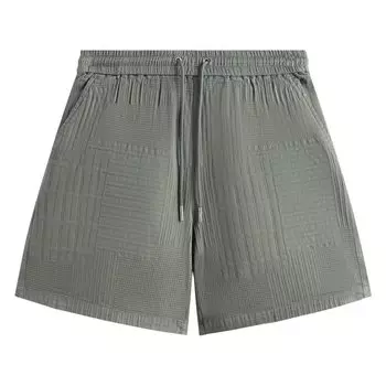 Шорты Kith Overdyed Patchwork Mason Short, зеленый