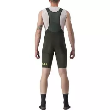 Шорты-комбинезоны Premio Black Ltd Edition мужские Castelli, цвет Deep Green/Electric Lime