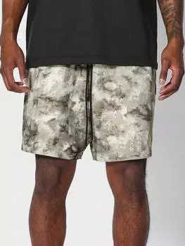 Шорты короткие Sumwon с принтом по всей поверхности, желтый