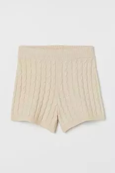 Шорты косички H&M, светло-бежевый