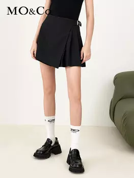 Шорты-кюлоты Moco со складками, светло-серый