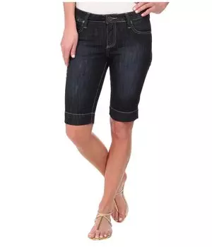 Шорты KUT from the Kloth, Natalie Bermuda in Direct/Dark Stone Base Wash