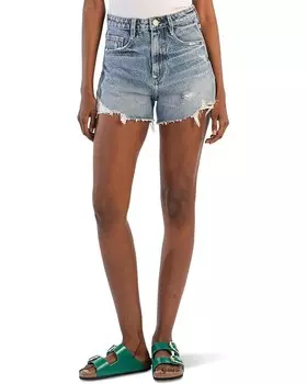 Шорты KUT from the Kloth Taylor High Rise Shorts With Raw Hem, цвет Introduced