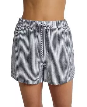 Шорты льняные с эластичным шнурком Air Linen Onia, синий