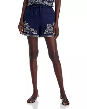 Шорты льняные Vanona Johnny Was, синий