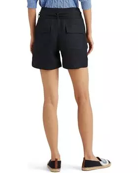 Шорты LAUREN Ralph Lauren Petite Belted Linen Shorts, цвет Lauren Navy