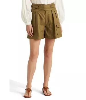 Шорты LAUREN Ralph Lauren, Pleated Linen Shorts