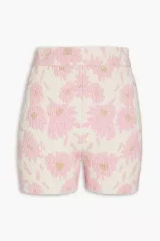 Шорты Le Bagnu жаккардовой вязки из смесового хлопка JACQUEMUS, розовый
