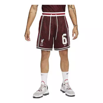 Шорты lebron x liverpool f.c. dna+ 8" basketball shorts 'burgundy' Nike, бургундия