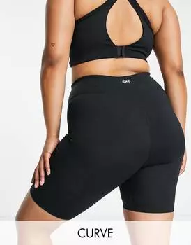 Шорты-леггинсы с вырезом на ягодицах ASOS 4505 Curve icon