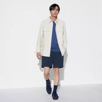 Шорты легкие Uniqlo AIRism, темно-синий