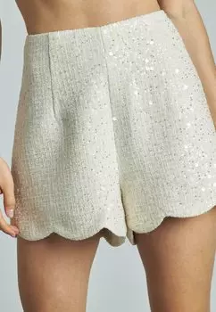 Шорты LENTEJUELAS Alma en Pena, белый