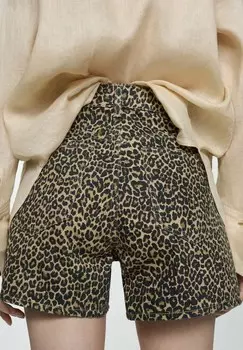 Шорты LEOPARD Mango, коричневый