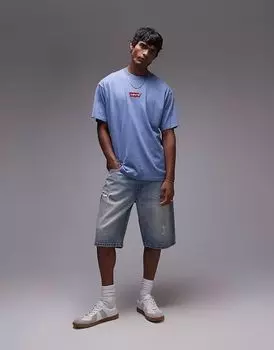 Шорты Levi's 469 свободного кроя из денима с потертостями светлого оттенка