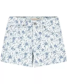 Шорты Levi's Kids Girlfriend Fit Printed Shorty Shorts, цвет Porcelain Blue