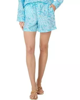 Шорты Lilly Pulitzer Croix Linen Shorts, цвет Resort White Goombay Grooves