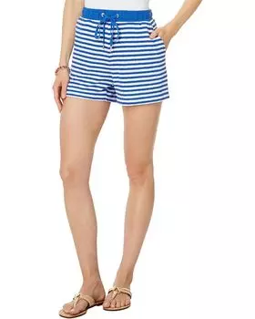 Шорты Lilly Pulitzer Peppi High Rise Short, цвет Barton Blue St. Tropez Stripe