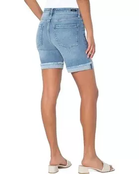 Шорты Liverpool Los Angeles Marley Girlfriend Shorts w/ Fray Cuff in Monet, цвет Monet