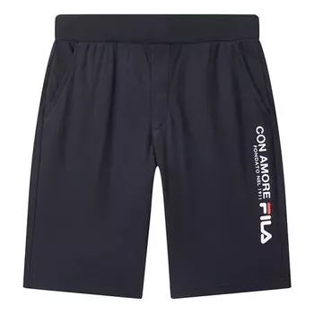 Шорты logo alphabet printing sports shorts blue Fila, синий
