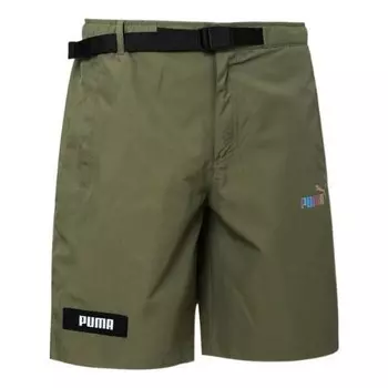 Шорты logo cargo shorts 'olivegreen' Puma, зеленый