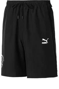 Шорты logo casual shorts 'black' Puma, черный