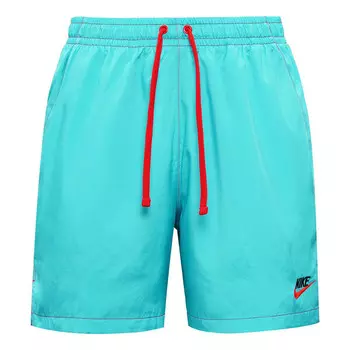 Шорты logo embroidered training sports woven shorts blue Nike, синий