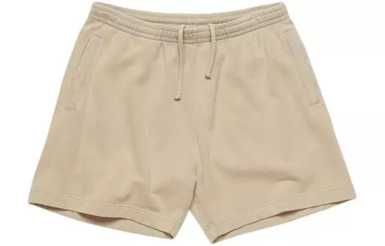 Шорты Logo patch Jersey Shorts Acne Studios, Concrete Gray