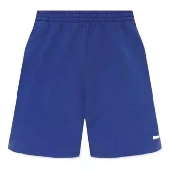 Шорты logo print shorts 'indigo dirty white' Balenciaga, индиго