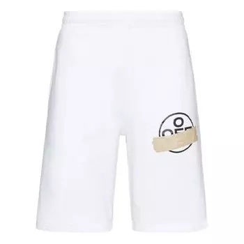 Шорты logo printing sports shorts white Off-White, белый
