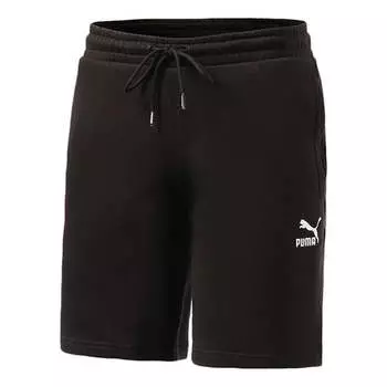 Шорты logo shorts 'black' Puma, черный
