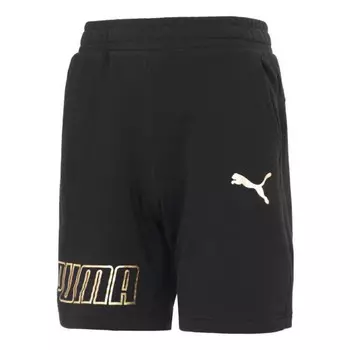Шорты logo sports shorts 'black' Puma, черный