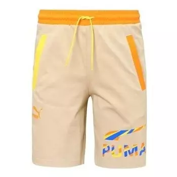 Шорты logo sporty shorts 'tan' Puma, бежевый