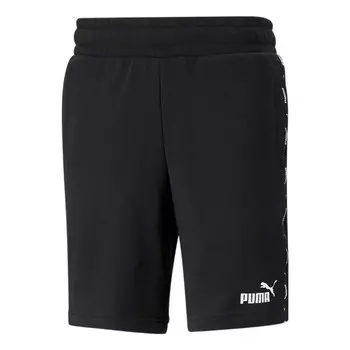 Шорты logo straight shorts 'black' Puma, черный