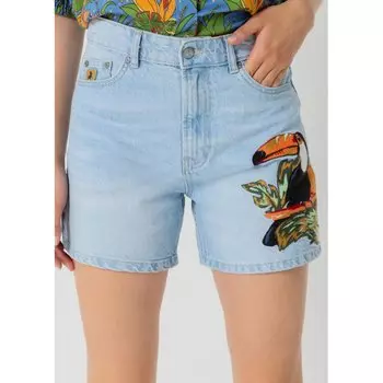 Шорты Lois Jeans 138085-21733-2471-908 Mom Fit High Waist Denim, синий