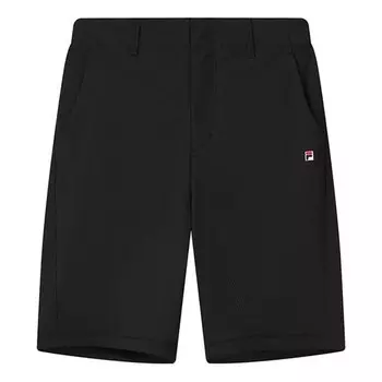 Шорты loose breathable casual woven shorts black Fila, черный