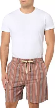 Шорты Lucky Brand 7" Striped Linen Pull-On Shorts, цвет Red Stripe