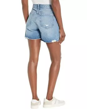 Шорты Madewell Curvy Relaxed Mid-Length Denim Shorts in Brockport Wash: Ripped Edition, цвет Brockport Wash