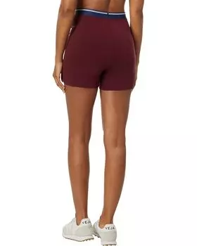 Шорты Madewell Knit Trimmed Biker Shorts, цвет Cabernet