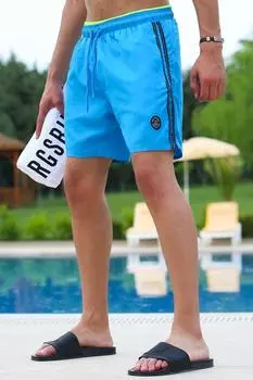 Шорты Madmext, бирюзовый