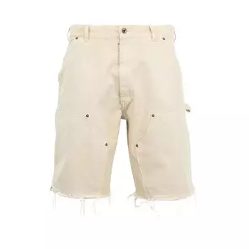 Шорты Maison Margiela Denim Cut-Off Carpenter Shorts 'Beige', желто-коричневый