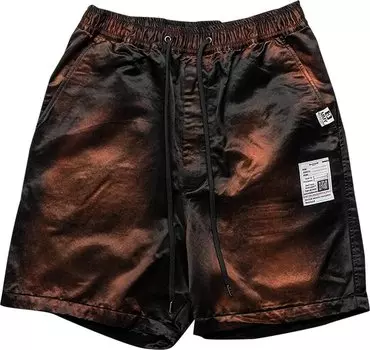 Шорты Maison Mihara Yasuhiro Classic Faded Satin Shorts 'Black', черный