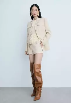 Шорты Mango, бежевый